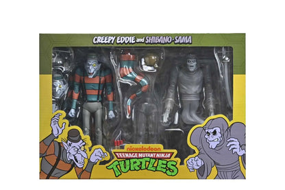 TMNT CARTOON CREEPY EDDIE & SHIBANO-SAMA 2PACK AF