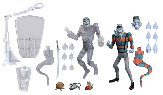 TMNT CARTOON CREEPY EDDIE & SHIBANO-SAMA 2PACK AF