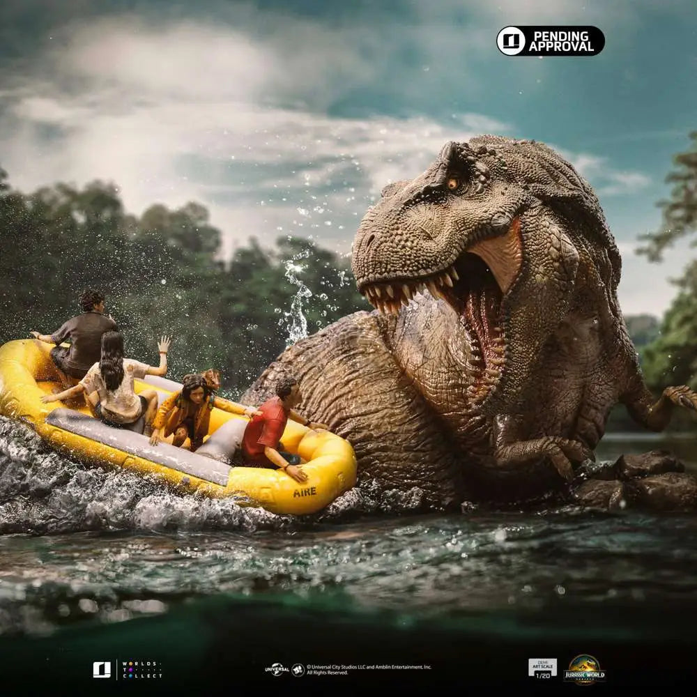 JURASSIC WORLD REBIRTH T-REX RIVER SCENE 1/20 STATUE