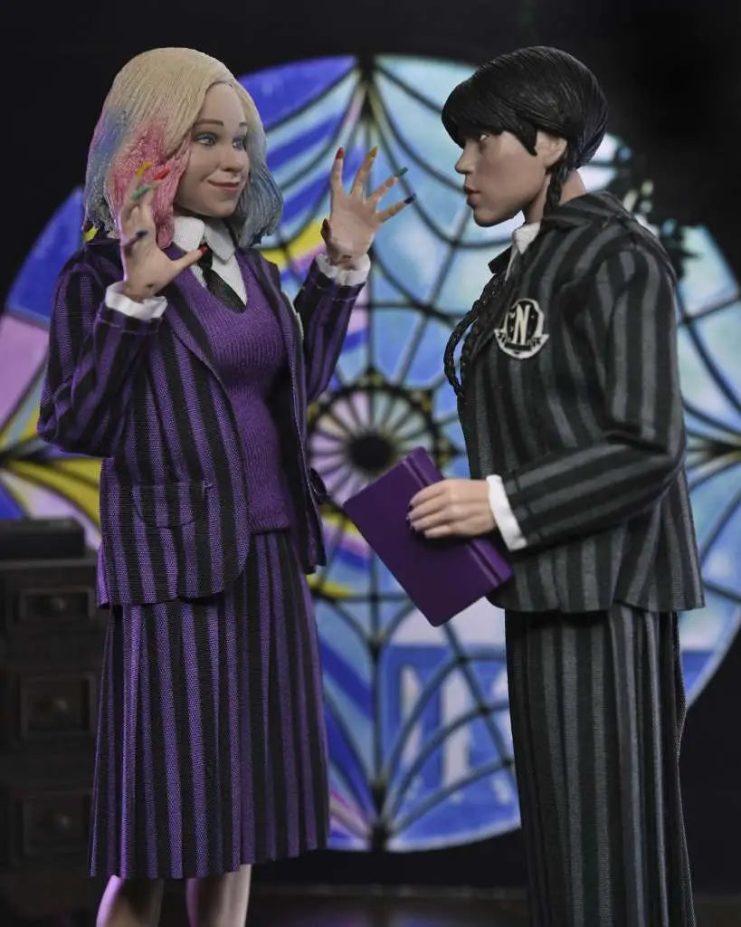 WEDNESDAY ENID & WEDNESDAY NEVRMORE UNIFORM 2PACK CLOTHED AF