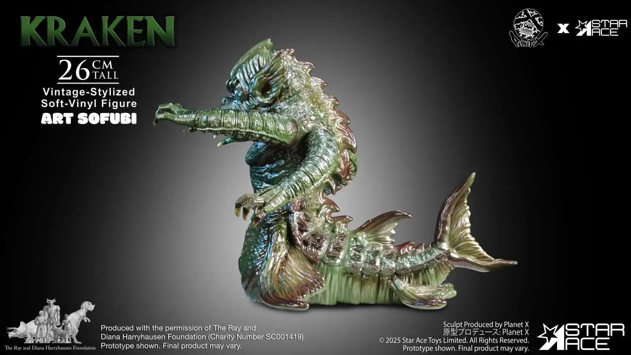RAY HARRYHAUSEN KRAKEN VINTAGE-STYLIZED SOFT-VINYL STATUE
