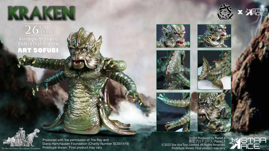RAY HARRYHAUSEN KRAKEN VINTAGE-STYLIZED SOFT-VINYL STATUE