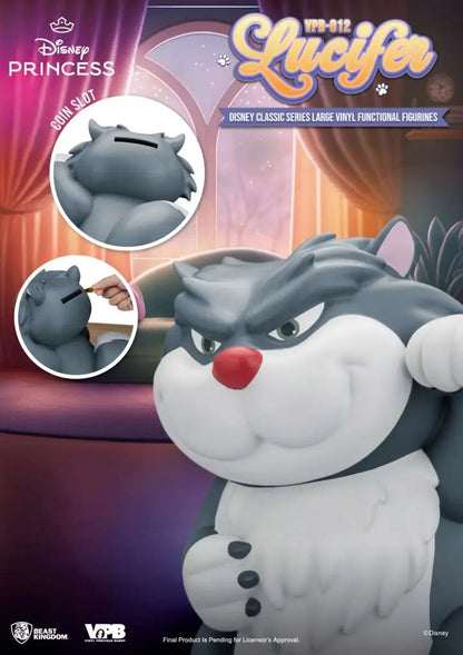 DISNEY CLASSIC SERIES LUCIFER LARGE VINYL PIGGY BANK