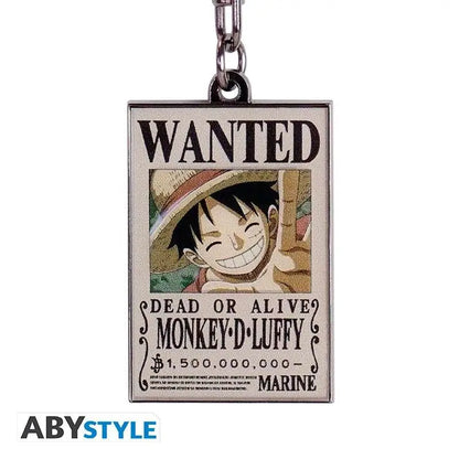 ONE PIECE LUFFY WANTED KEYCHAIN