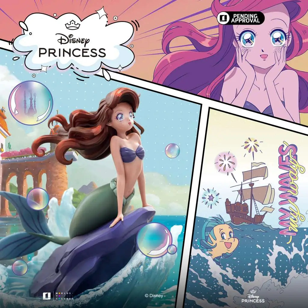 DISNEY'S ANIME PRINCESS ARIEL PVC STATUE