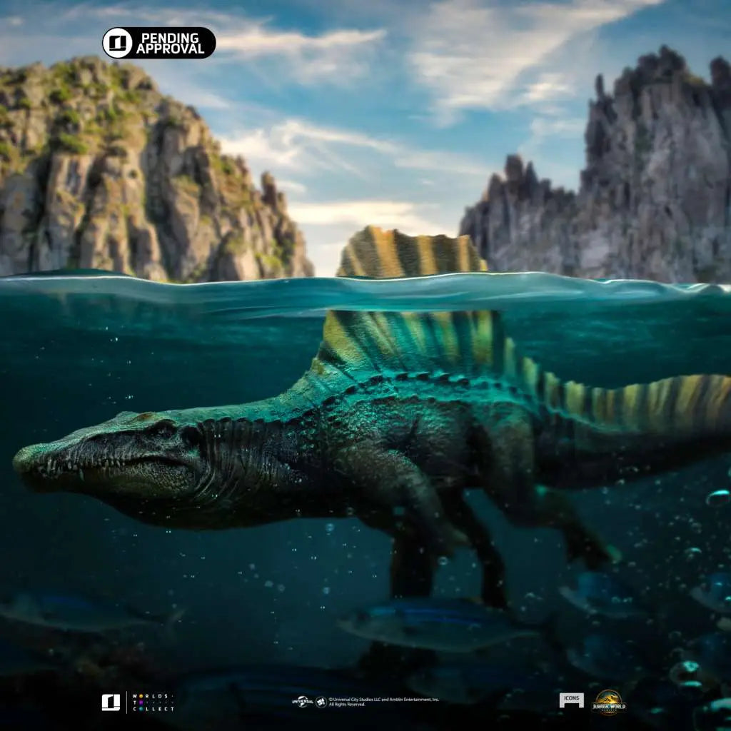 JURASSIC WORLD REBIRTH SPINOSAURUS ICONS STATUE