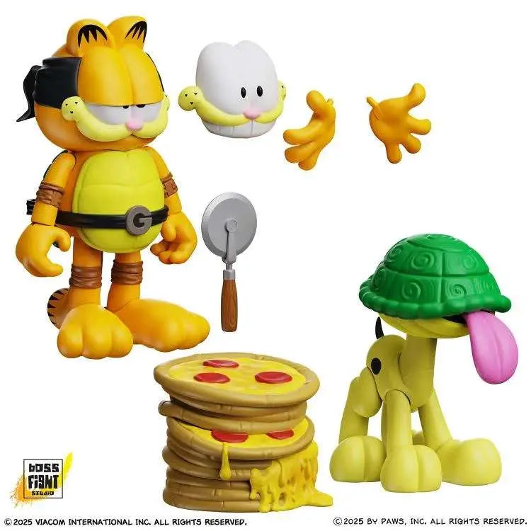 GARFIELD X TMNT GARFELLO AND SIDEKICK ODIE AF 2 -PACK