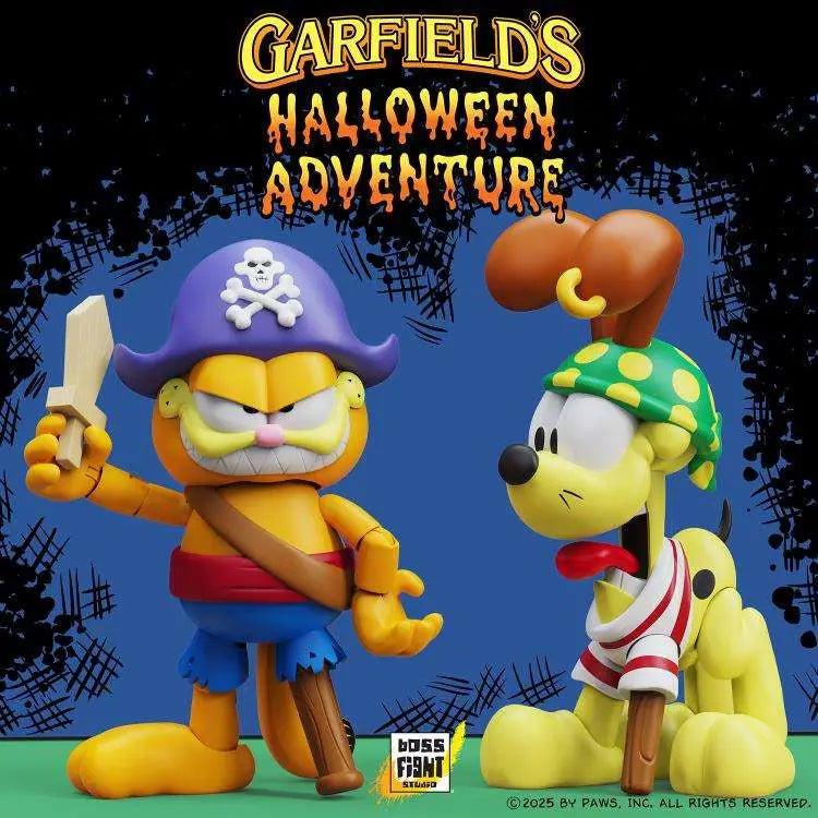 GARFIELD HALLOWEEN ADVENTURE PIRATE GARFIELD + PIRATE ODIE AF 2PK