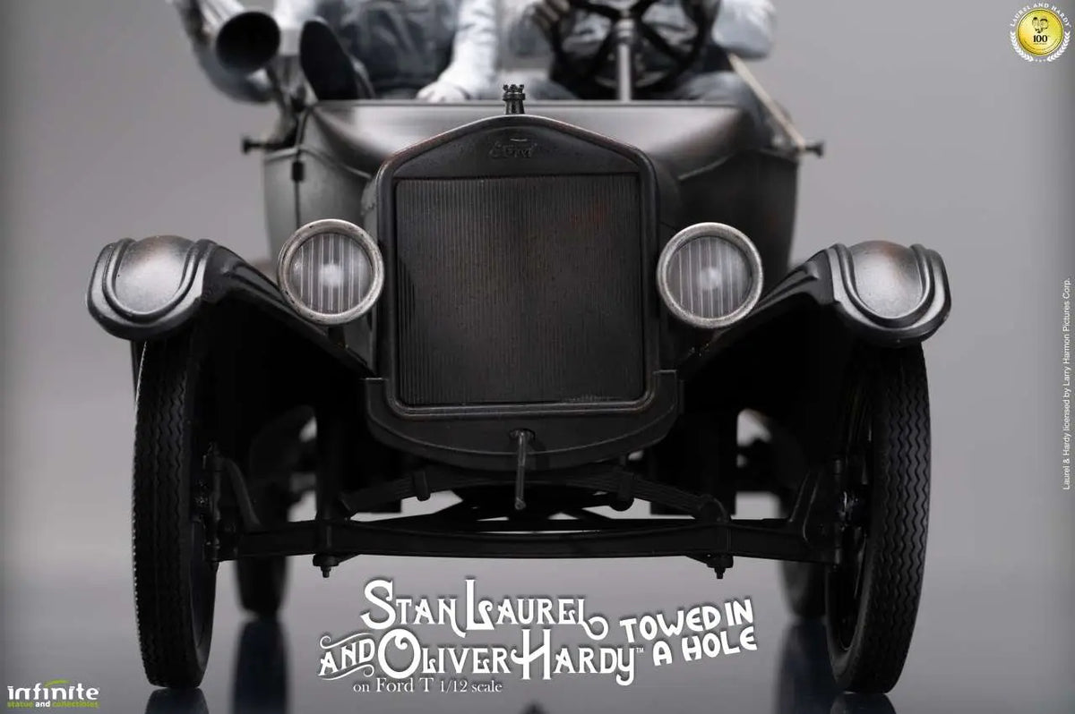 LAUREL & HARDY TOWED IN A HOLE FORD T 1/12 SCALE