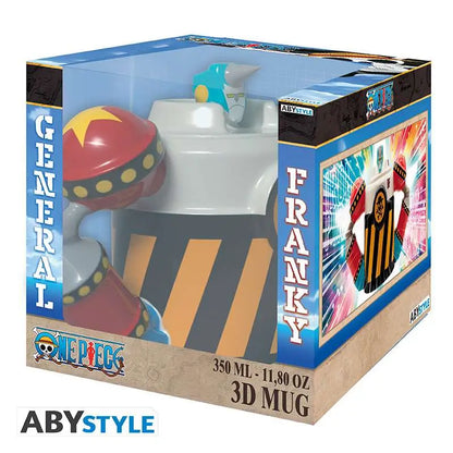ONE PIECE FRANKY IRON PIRATE SHOGUN 3D MUG
