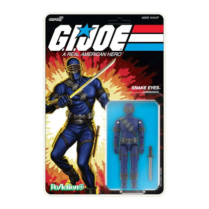 G.I. JOE W03 SNAKE EYES (CARTOON) REACTION+ FIGURE