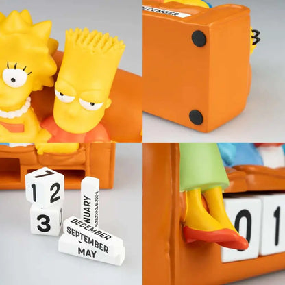 THE SIMPSONS FAMILY 3D PERPETUAL CALENDAR