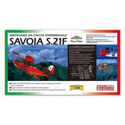 PORCO ROSSO SAVOIA S.21F VERSION 2 + FIG. GINA 1/48  MODEL KIT
