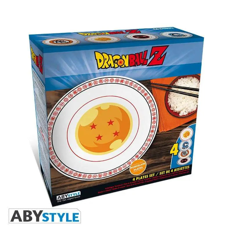 DRAGON BALL EMBLEMS SET PLATES (4x)