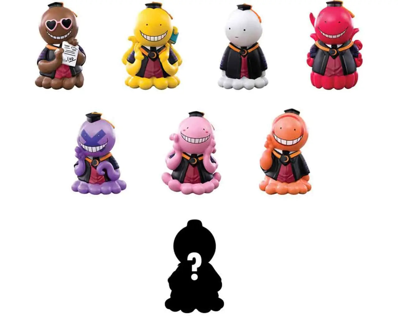 ASSASSINATION CLASSROOM PUCHIPOP MINI FIG BLIND BOX DISPLAY (8)