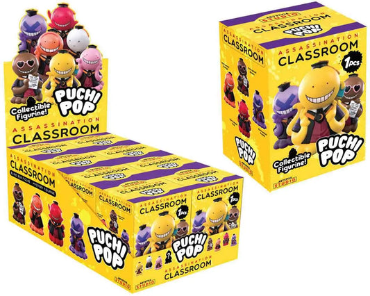ASSASSINATION CLASSROOM PUCHIPOP MINI FIG BLIND BOX DISPLAY (8)