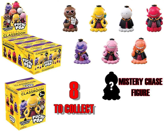 ASSASSINATION CLASSROOM PUCHIPOP MINI FIG BLIND BOX DISPLAY (8)