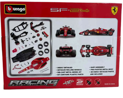 FERRARI F1 SF-24 - N.16 CHARLES LECLERC WITH HELMET - MODEL KIT 1:24