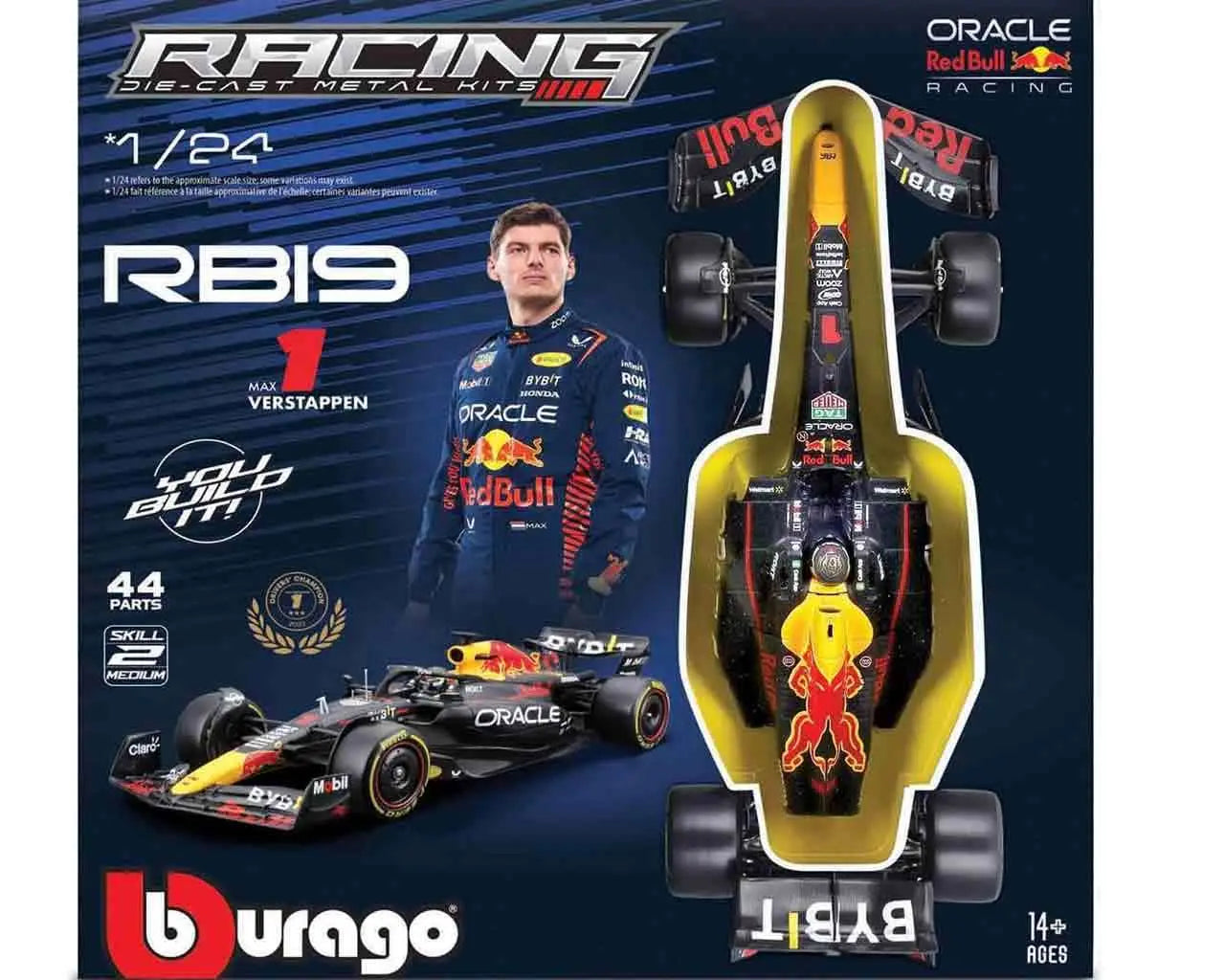 RED BULL F1 RB19 - MAX VERSTAPPEN WITH HELMET - MODEL KIT 1:24