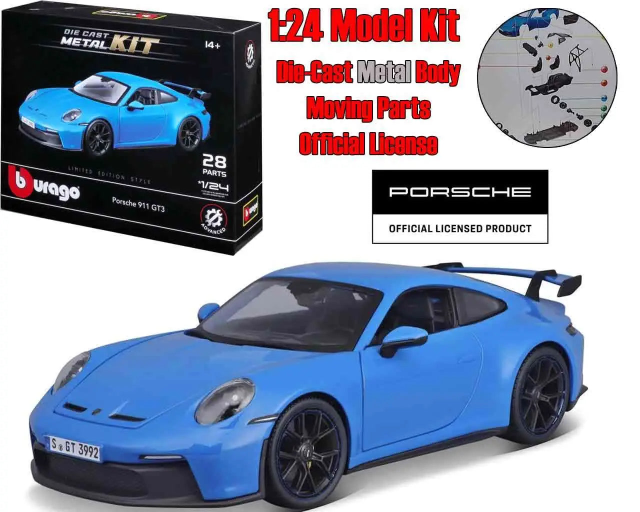 PORSCHE 911 GT3 - MODEL KIT 1:24