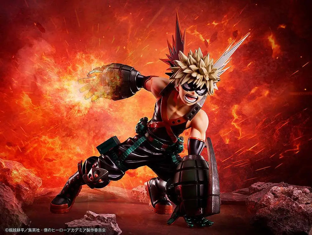 MY HERO ACADEMIA KATSUKI BAKUGO METALLIC STATUE