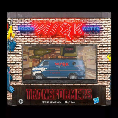 TRANSFORMERS X STRANGER THINGS FREAKWENCY AND 8-TRACK ACTION FIGURE
