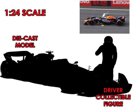 F1 RED BULL RACING RB20 WITH VERSTAPPEN FIGURE - 1:24 DIE-CAST MODEL