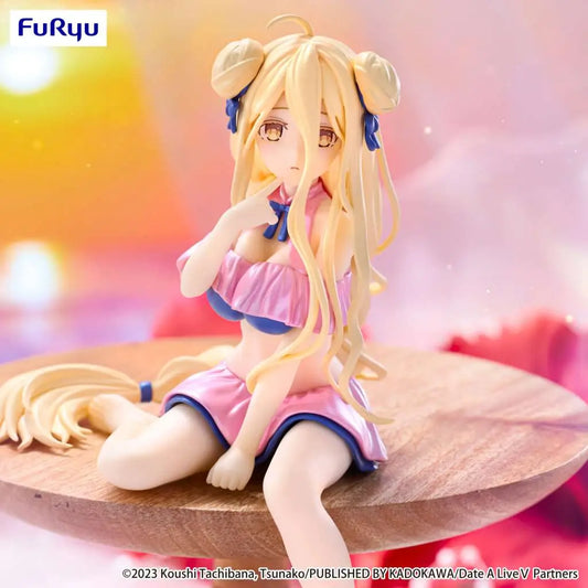 DATE A LIVE V MUKURU SWIMSUIT PASTEL PINK NOODLE STOPPER FIGURE