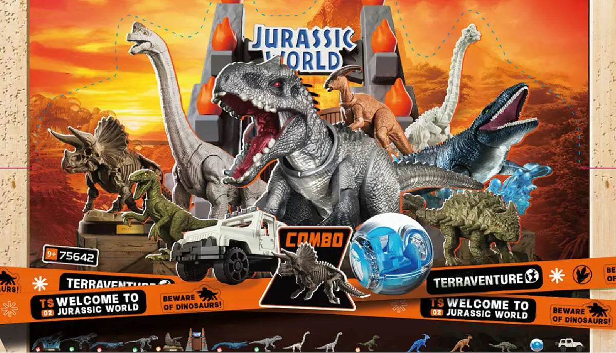 JURASSIC WORLD TERRAVENTURE TS02 MODEL KIT BLIND BOX SET (12)
