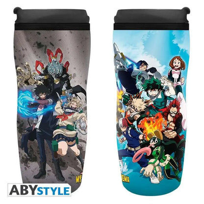 MY HERO ACADEMIA HEROES VS VILLAINS TRAVEL MUG