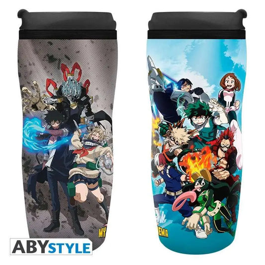 MY HERO ACADEMIA HEROES VS VILLAINS TRAVEL MUG