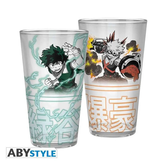 MY HERO ACADEMIA DEKU & BAKUGO LARGE GLASS