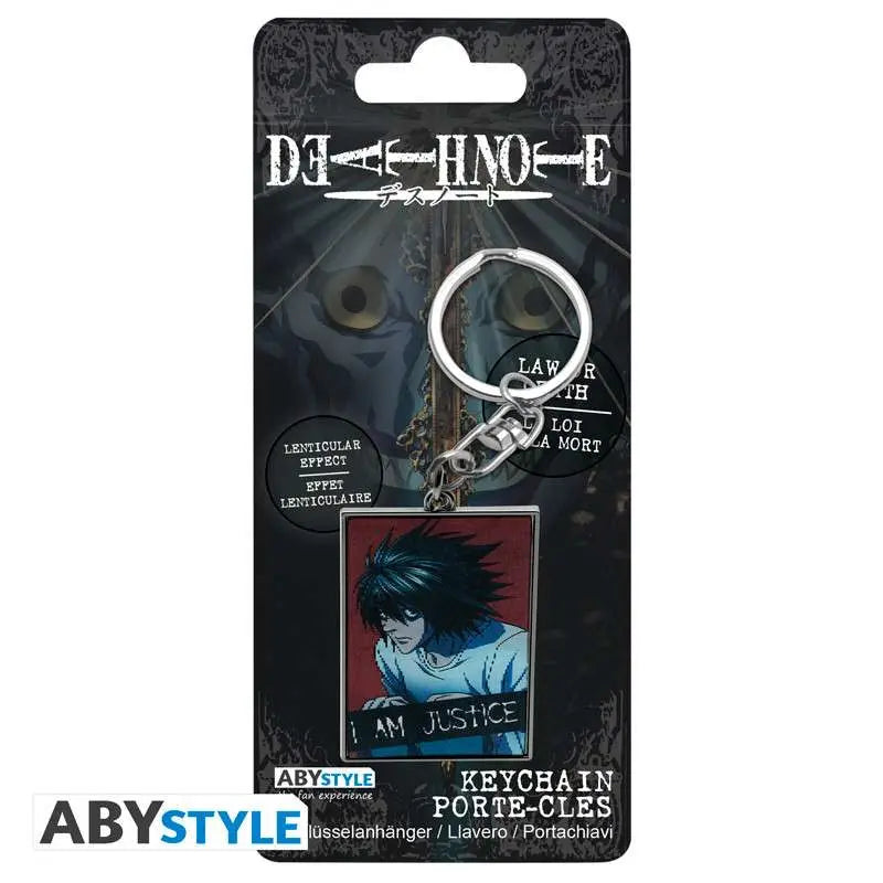 DEATH NOTE LENTICULAR JUSTICE KEYCHAIN