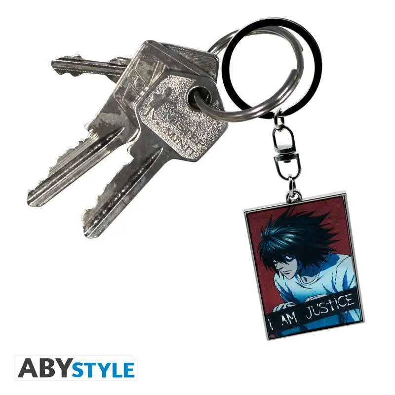 DEATH NOTE LENTICULAR JUSTICE KEYCHAIN