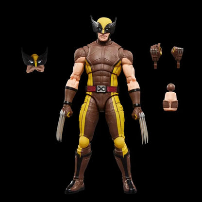 MARVEL LEGENDS DEADPOOL AND WOLVERINE WOLVERINE BROWN SUIT ACTION FIGURE
