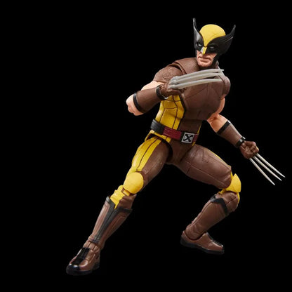 MARVEL LEGENDS DEADPOOL AND WOLVERINE WOLVERINE BROWN SUIT ACTION FIGURE