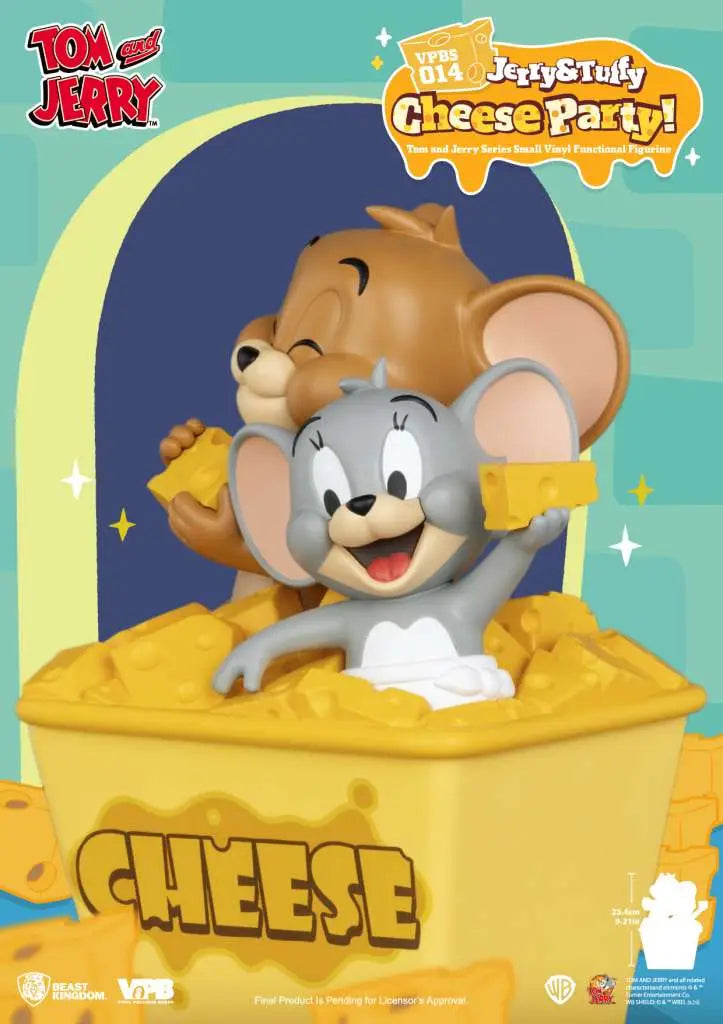 TOM & JERRY JERRY & TUFFY CHEESE PARTY VINYL BANK