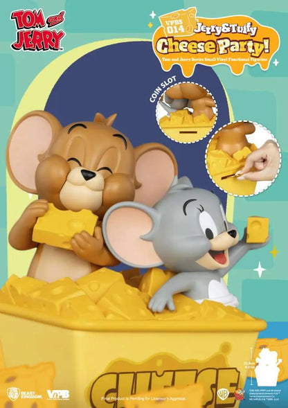 TOM & JERRY JERRY & TUFFY CHEESE PARTY VINYL BANK