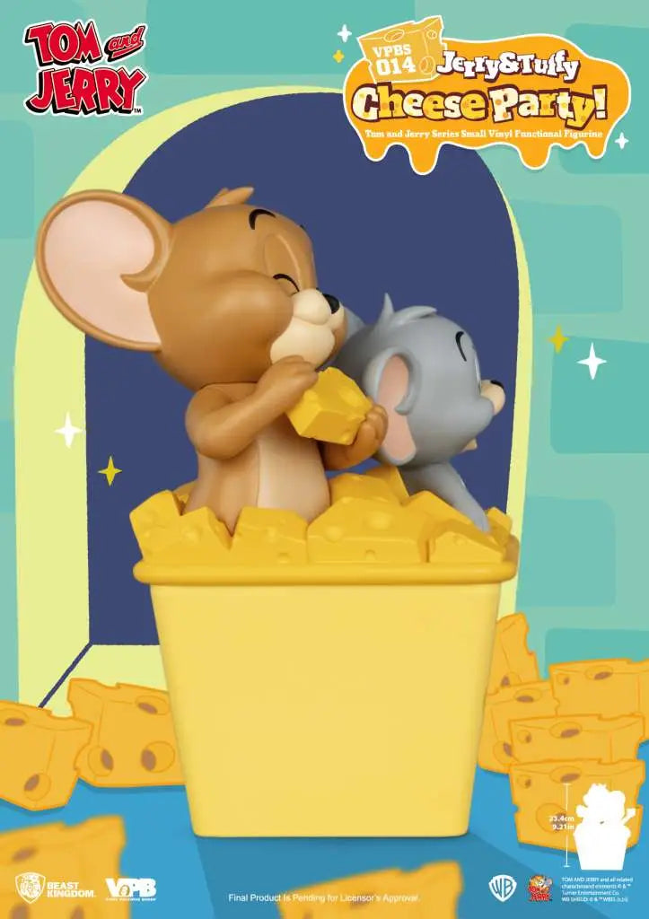 TOM & JERRY JERRY & TUFFY CHEESE PARTY VINYL BANK