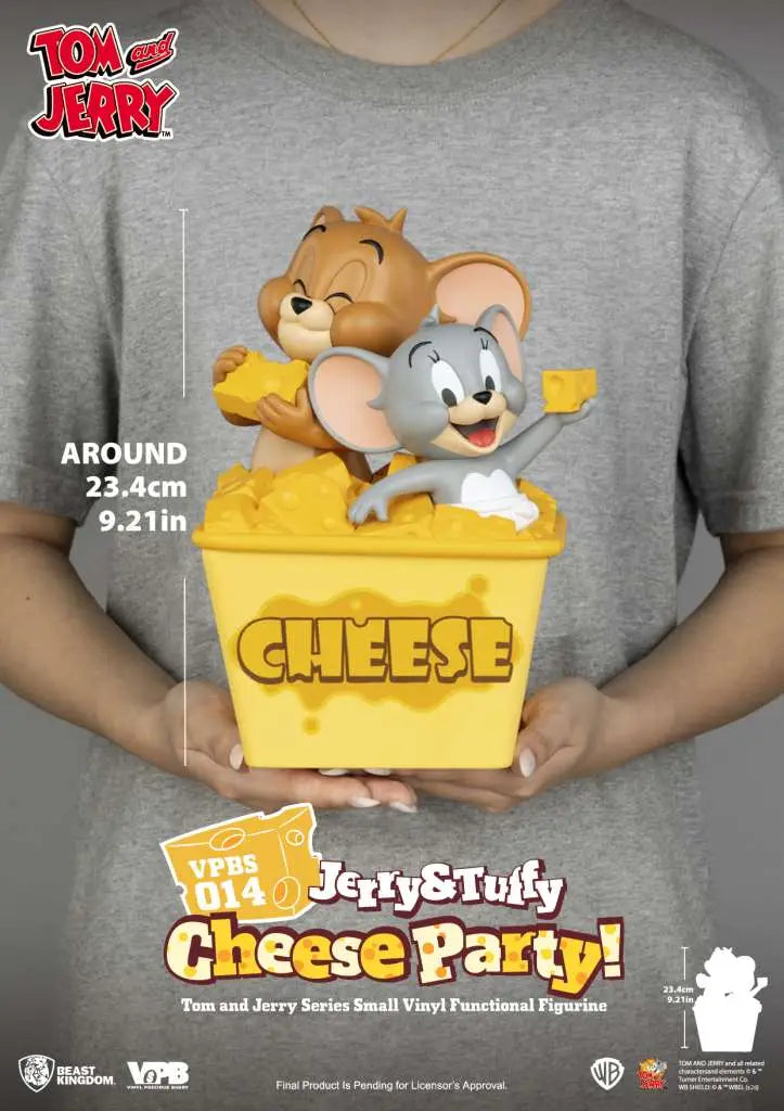 TOM & JERRY JERRY & TUFFY CHEESE PARTY VINYL BANK