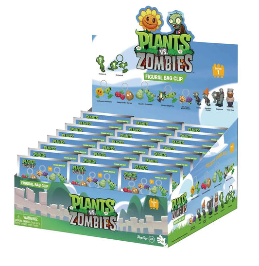 PLANTS VS ZOMBIES BAG CLIP BLIND BOX DISPLAY (24)