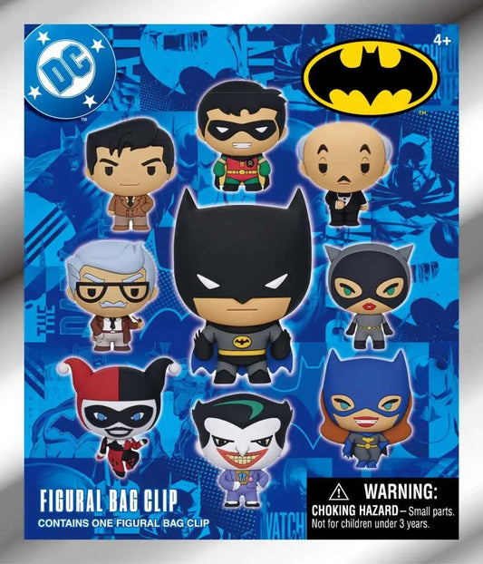 BATMAN ANIMATED BAG CLIP BLIND BOX DISPLAY (24)