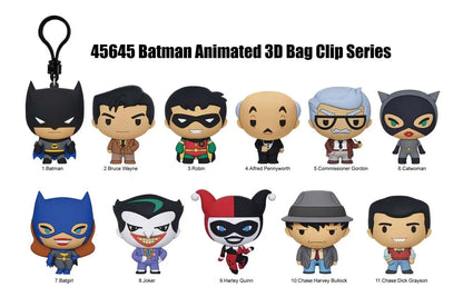 BATMAN ANIMATED BAG CLIP BLIND BOX DISPLAY (24)