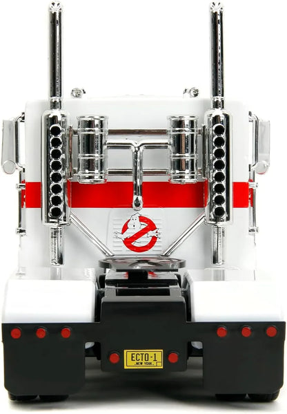TRANSFORMERS G1 X GHOSTBUSTERS OPTIMUS PRIME x ECTO 1 1/24 DIE-CAST MODEL