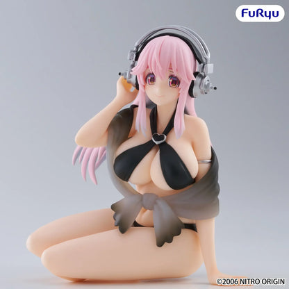 SUPER SONICO SWIMSUIT BLACK COLOR NOODLE STOPPER