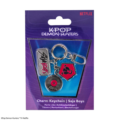 KPOP DEMON HUNTERS SAJA BOYS CHARMS KEYCHAIN