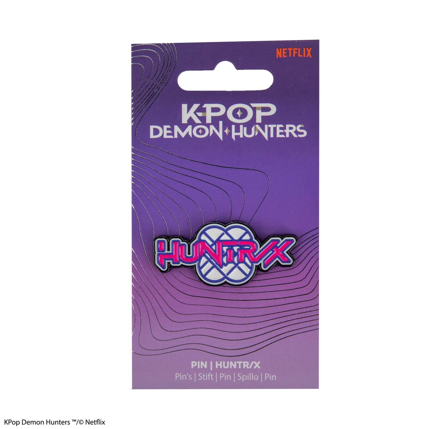 KPOP DEMON HUNTERS HUNTR/X LOGO PIN