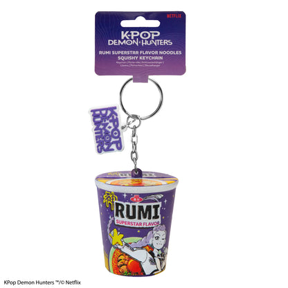KPOP DEMON HUNTERS RUMI SUPERSTAR FLAVOR NOODLES SQUISHY KEYCHAIN