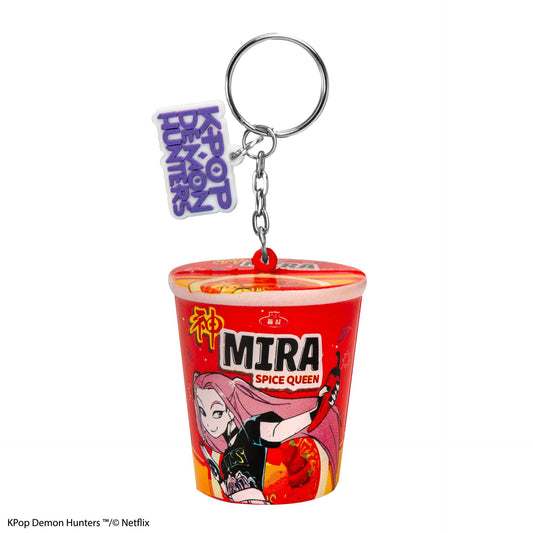 KPOP DEMON HUNTERS MIRA SPICE QUEEN NOODLES SQUISHY KEYCHAIN