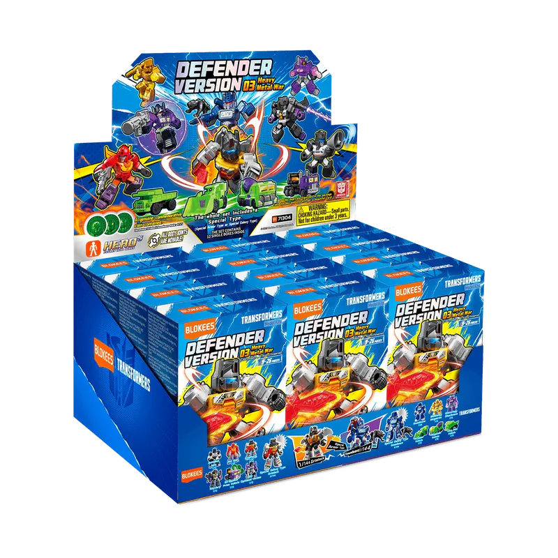TRANSFORMERS HEAVY METAL WAR DEFENDER VERSION 03 MODEL KIT BLIND BOX SET (12)
